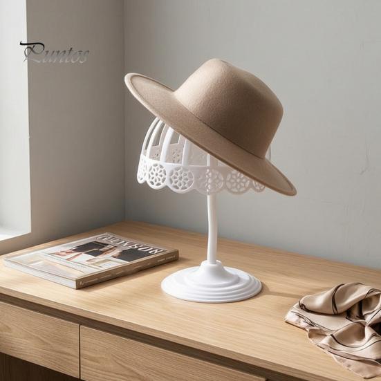 Hat Display for Boutique Stand with Arc Support, Shape Retention Lightweight Plastic Organizer, Wig Hair Salon Desktop Holder Rack Baseball