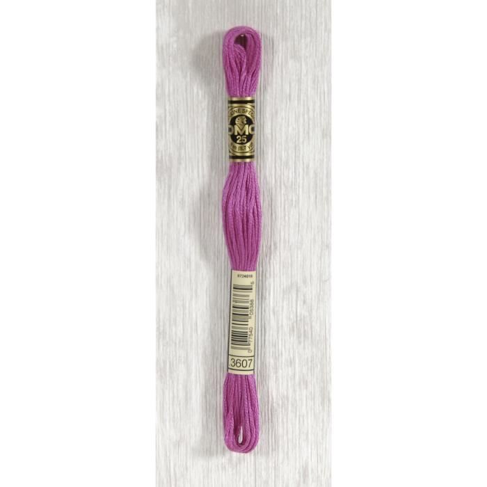 DMC Fil Mouliné 3607 color rosa