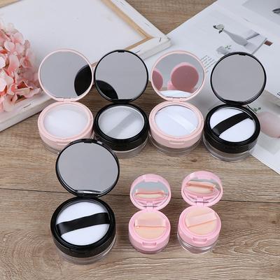 7 Stil leer kosmetische Sichter lose Glas Container Puff Box Spiegel Container Fall