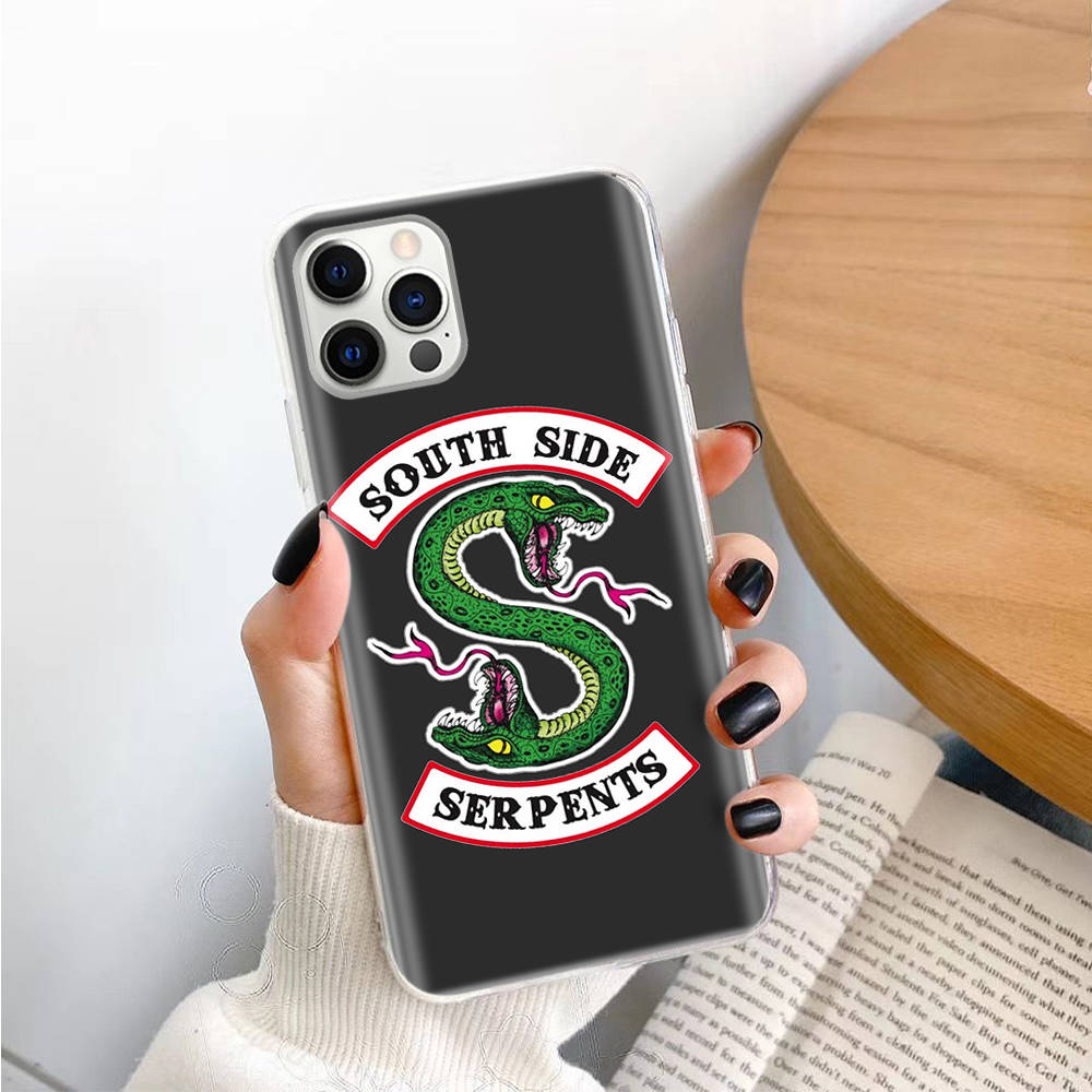 South Side Serpents TPU Case for iPhone XR 7 8 14 15 11 12 13 X XS Pro Max Xiaomi Redmi 13C Note 9 Samsung A22 S23 S24 Ultra Plus VIVO