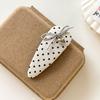 French Satin Bow Banana Clip Gentle Solid Color Vertical Clip Half Tie Hair Clip Simple Commuter Girl Hair Accessories