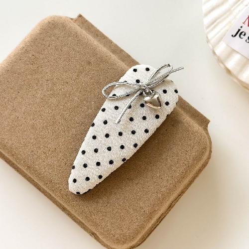French Satin Bow Banana Clip Gentle Solid Color Vertical Clip Half Tie Hair Clip Simple Commuter Girl Hair Accessories