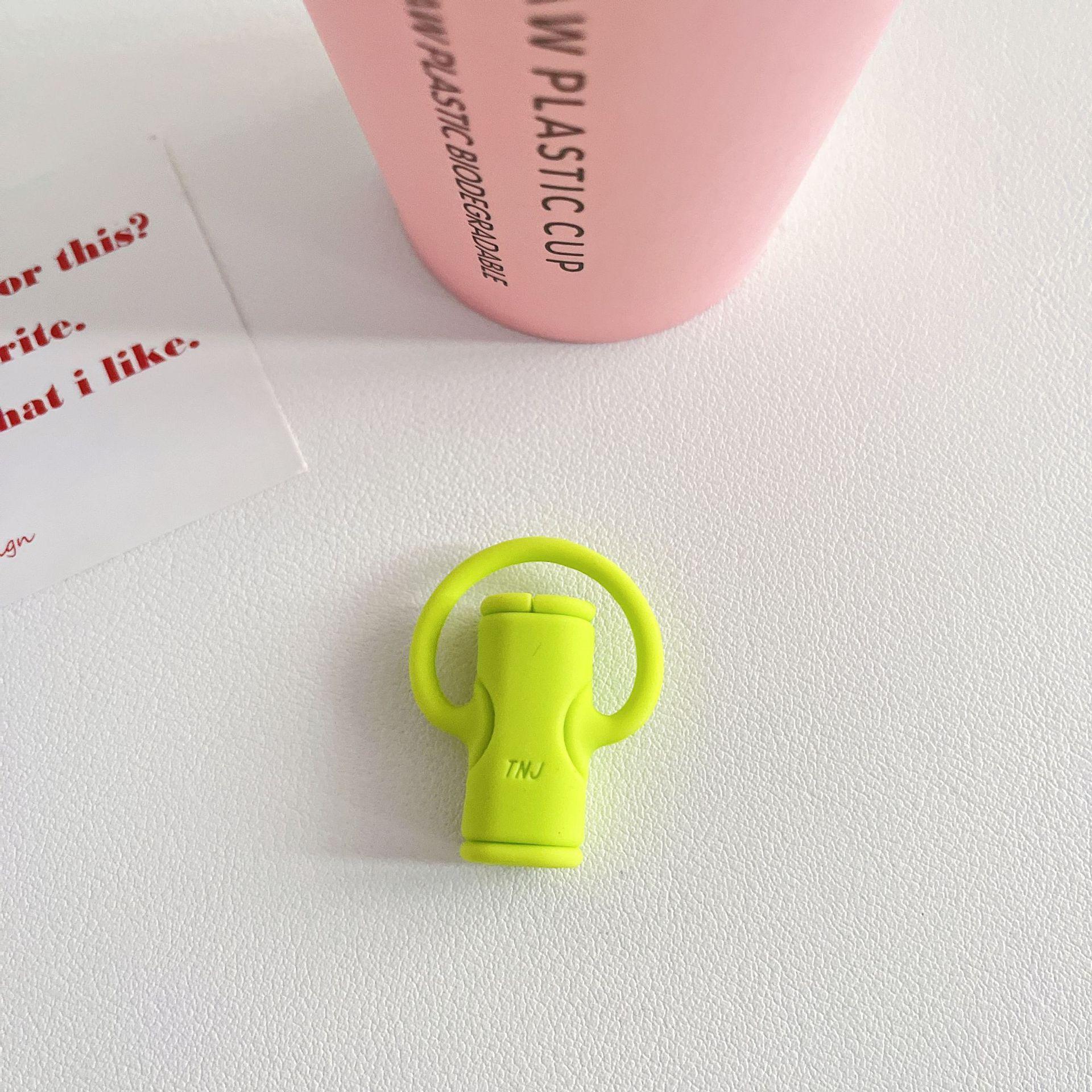 

Colorful Cute Cartoon Animal Silicone Cable Bite Protector Anti Breakage Wire Organizers For IPhone Android Charging Cables Bulk жовто-зелений