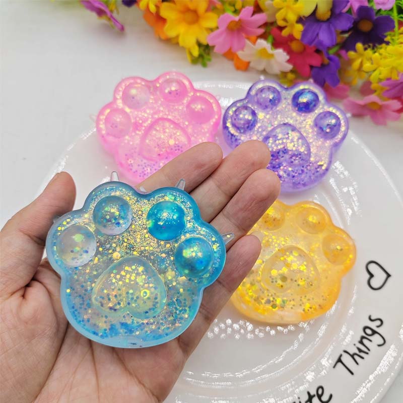 New Simulated Cute Simulated Cat Paw Squishy Fidget Toy Slow Rebound Decompression Stress Reducer Adults Gift Soft Cat Paws Toys