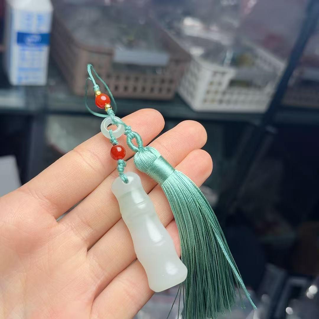 Tianshan Green Bamboo Elegant Phone Charm - Versatile and Stylish Women s Accessory