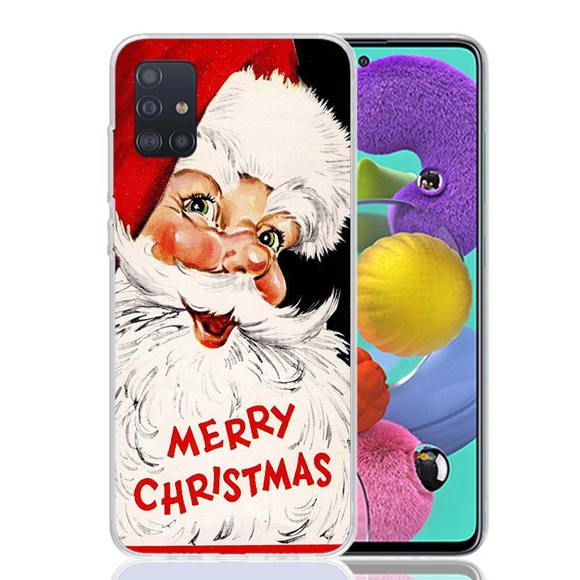 Christmas Santa Claus Present Phone Case For Samsung Galaxy A52 A42 A32 A22 A12 A51 A50S A40 A30S A20E A10S A41 A31 A21S A11 A72