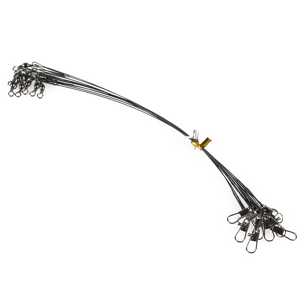 Steel Leader Fishing 20pcs Wire Leaders Heavy Duty Fishing High Strength Fishing Leaders with