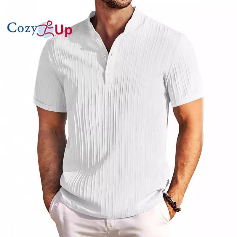 Уютная мужская рубашка в стиле ретро из хлопка и льна — фото 4