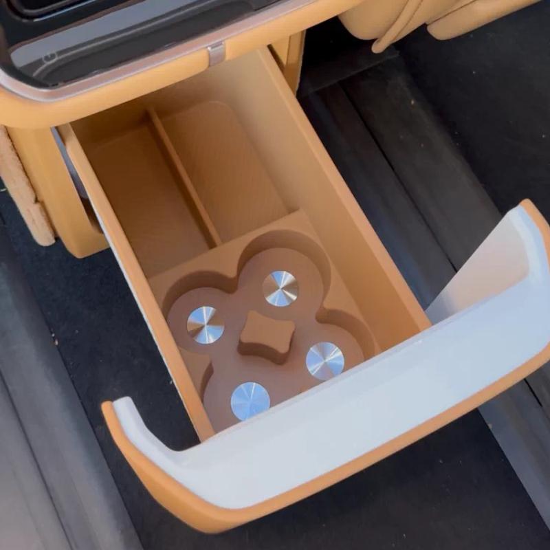 For Zeekr 9X 2025 2026 Fridge Silicone Pad Mat Interior Storage Box Car Styling Modified Accessories