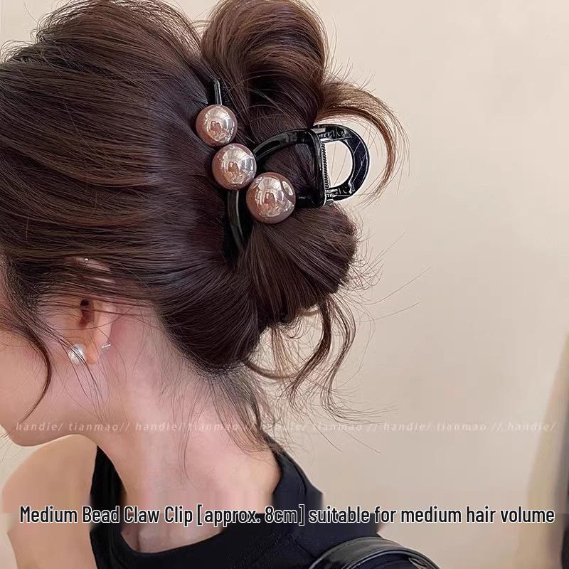 

Корейская большая акриловая заколка-краб для женщин - 2025 Заколка для волос «Акула» высокого класса