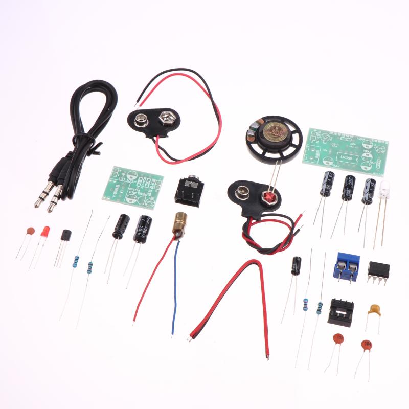 1/2 Sets Laser Wireless Audio Transmission Kit Laser Infrared Transmit/Receive Board Teaching Fun Electronic Production Parts