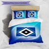 Hamburger SV Football Printed 3 Pieces Bedding Set, Comfortable Skin Friendly Bedroom Duvet Cover Set