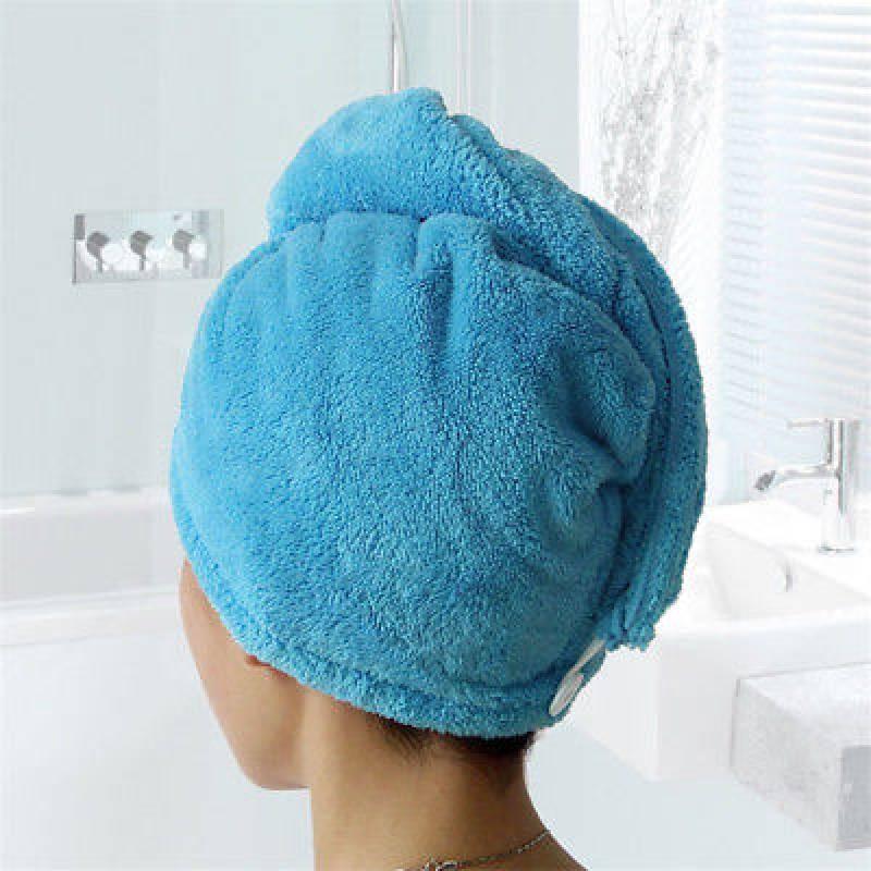 Coral Fleece Hair Towel Cap For Women Fast Dry Absorbent Shower Head Wrap