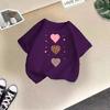 Girls' Fashionable T-shirt For Summer, Children's Casual Top