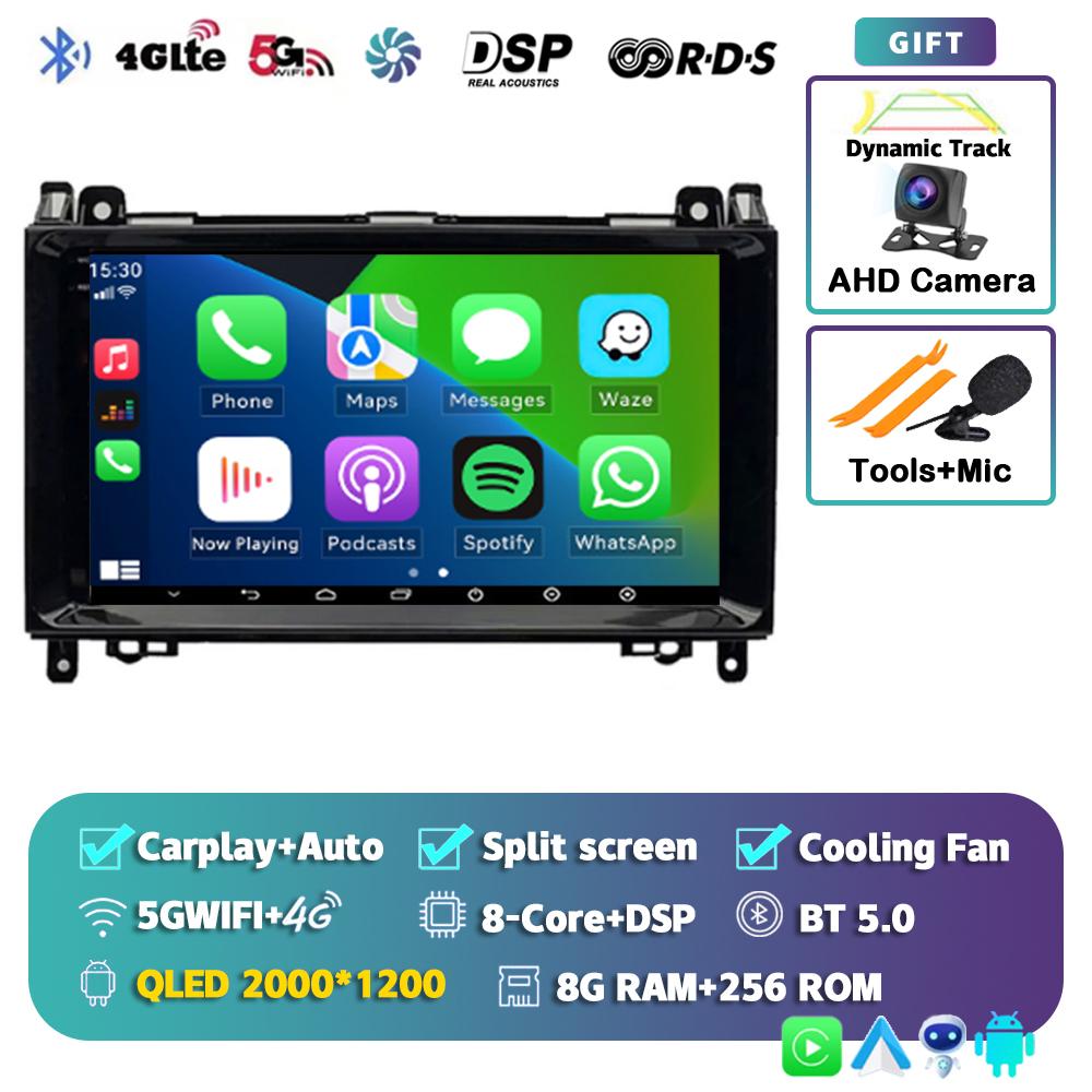 Android 14 Car Radio for Mercedes Benz B200 Sprinter W906 W639 AB Class W169 W245 Viano Vito Multimedia Player 2 Din Stereo DSP