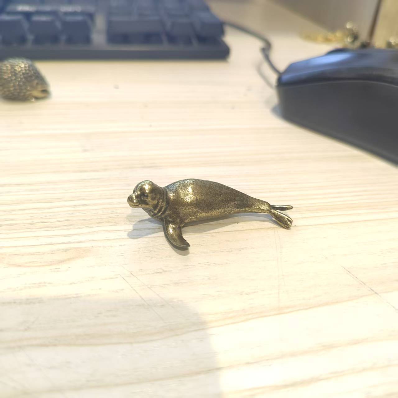 

Brass Poodle Ornament Handicraft Ornament One Size золотий