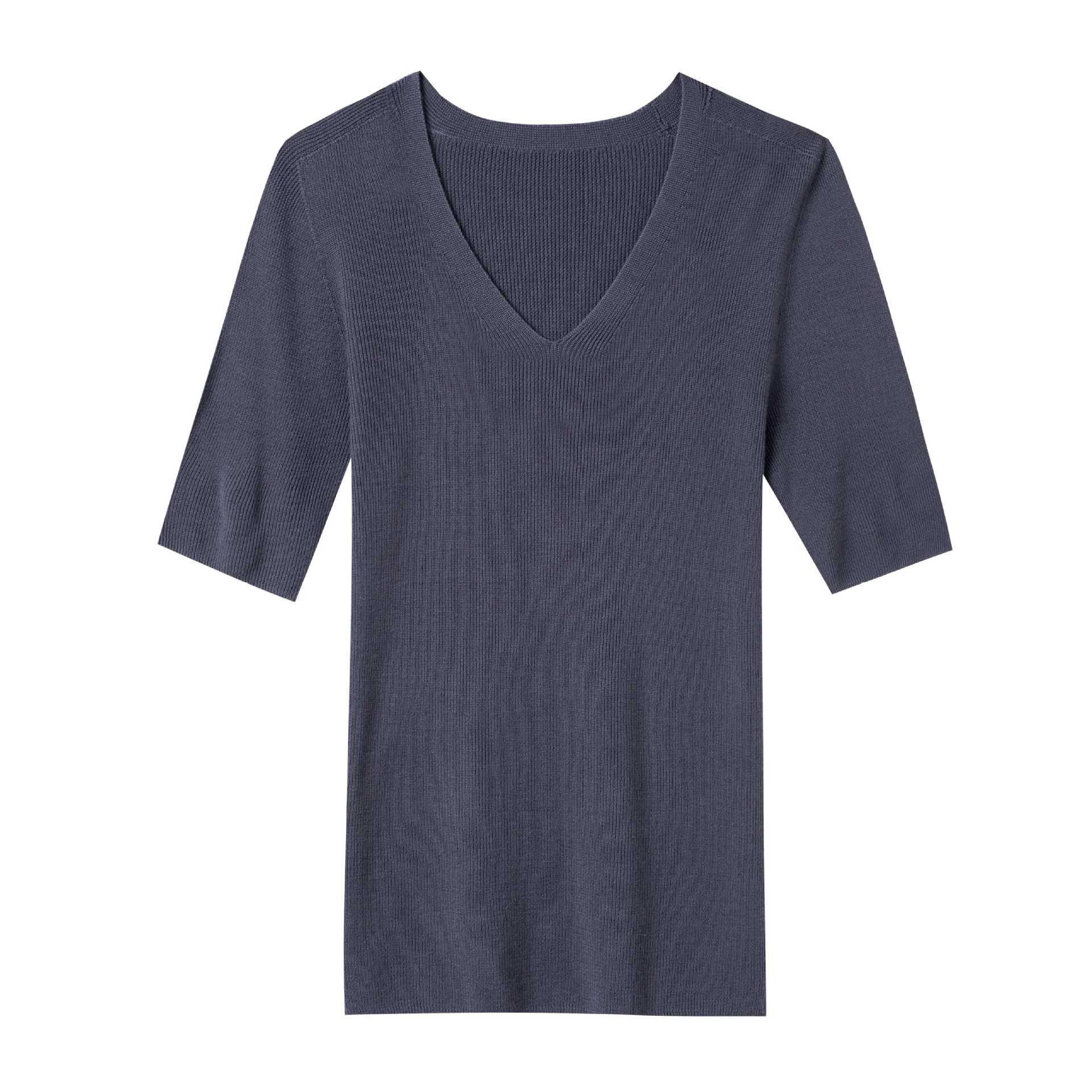 

New worsted machine washable seamless integrated wool sweater women s 0 pure wool collar slim-fitting bottoming knitted sweater L темно-серого