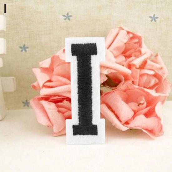 Alfabet Angielski Litery A-Z Haftowane Naszywka do Naszycia/Przyprasowania Odznaka Aplikacja DIY