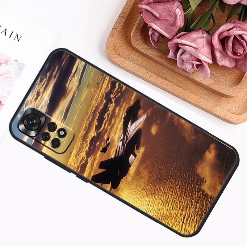 F14 Fighter Tomcat Case For Xiaomi Redmi Note 9 10 11 12 13 14 Pro 9S 10S 11S 12S Redmi 14C 13C 10C 12C Cover