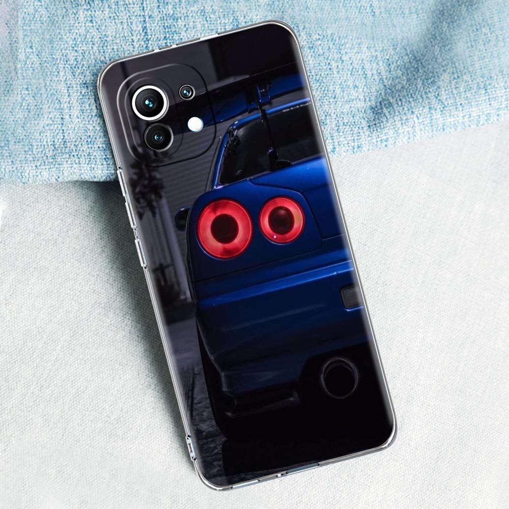 Blue Red JDM Sport Car For Poco X5 X3 NFC F5 F4 F3 M3 Phone Case For Xiaomi 12T 12 13 Lite 11 Ultra Mi 10T 5G 11X Pro 11T Cover