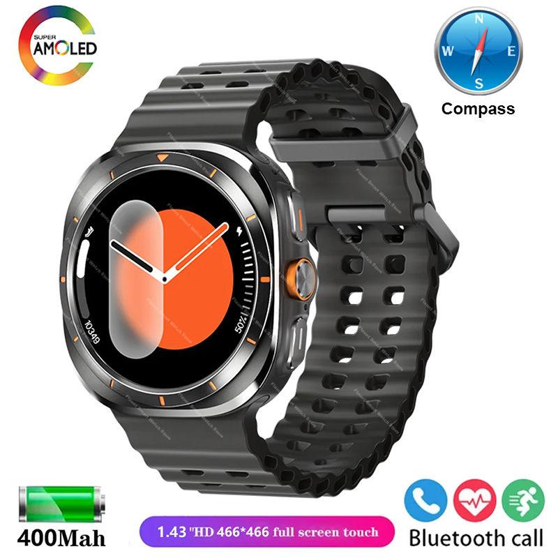 New Original Watch Ultra Smartwatch 47mm AMOLED ChatGPT GPS NFC Compass IP68 Waterproof Clock Bluetooth Call Smart Watch Men