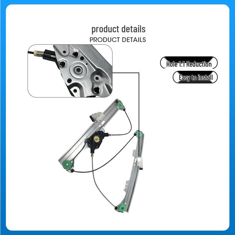Compatible with BMW 5 Series E60 Front Door Window Regulator Bracket (Part Number: 51337184383/51337184384).