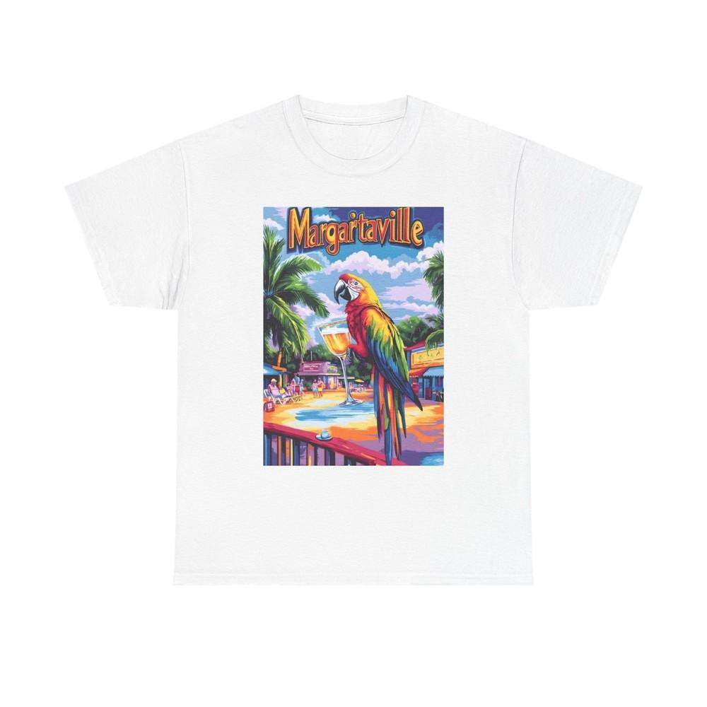 Margaritaville Parrothead Graphic T Shirt Unisex Heavy Cotton Tee Unisex T-Shirt L