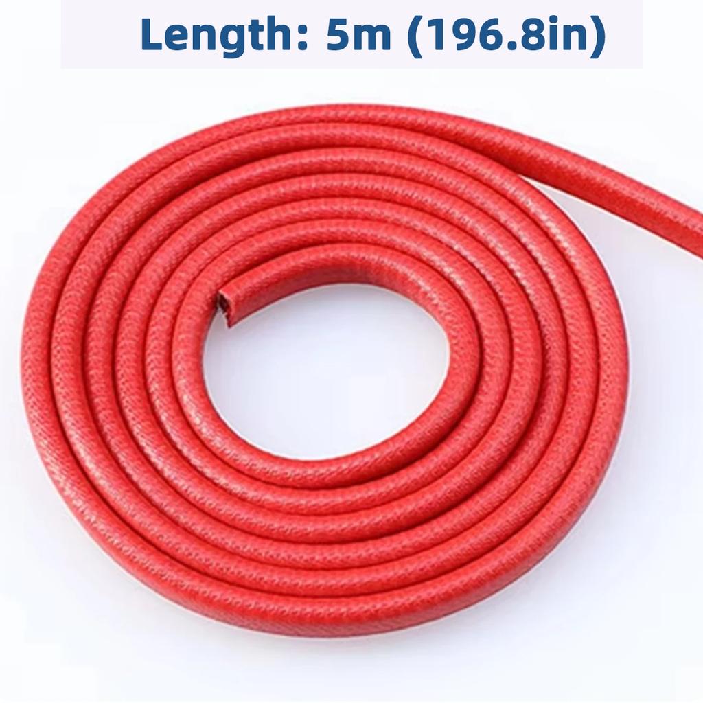 5M Universal Car Door Edge Anti-Collision Strip Shock Absorbing Anti-Scratch Trim 5 Optional Colors Durable Car Exterior Parts Interior Mirrors 6