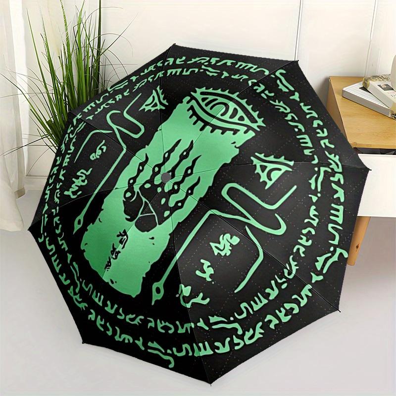 Legend of Zelda Automatic Folding Umbrella with Sturdy Iron Frame, Portable Compact Travel Umbrella All-Season Use Parties015
