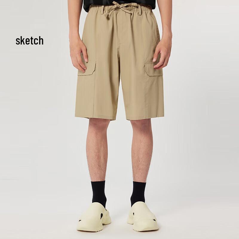 

Мужские осенние рабочие шорты 2023 свободного прямого кроя S