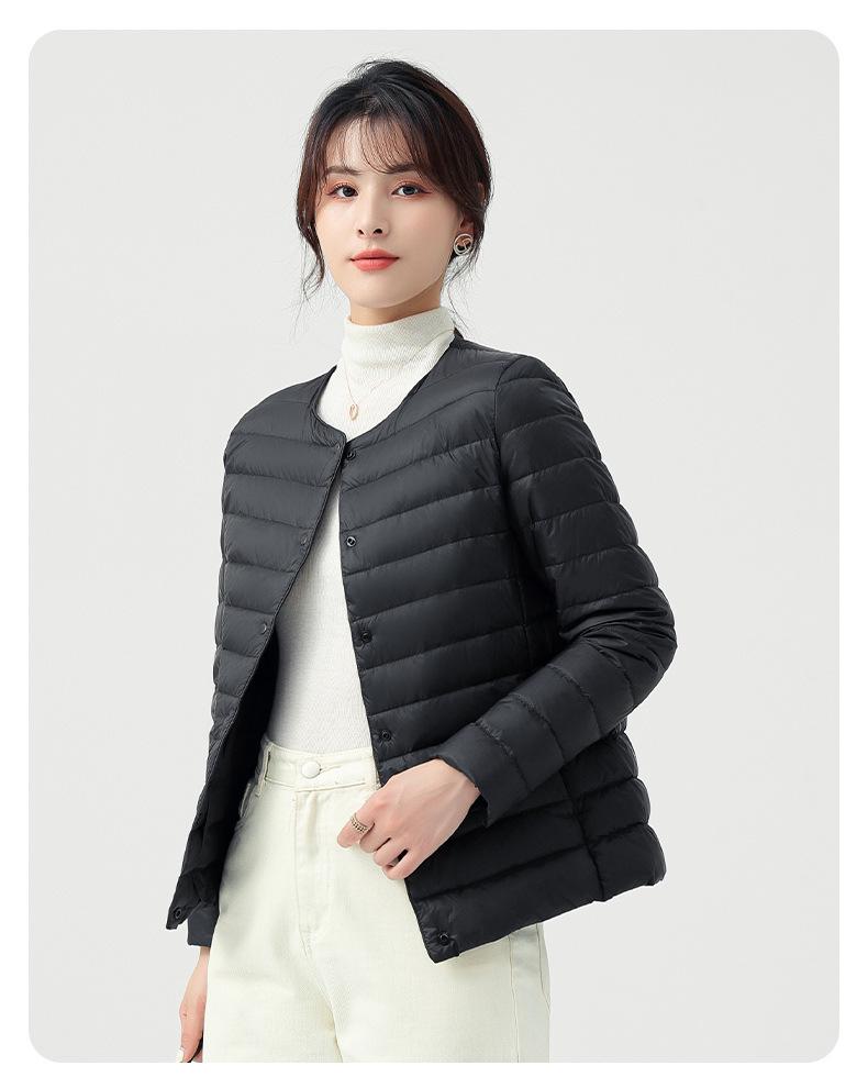 Women's Slim Fit Lightweight Down Jacket - Warm, Casual, Outdoor Windbreaker