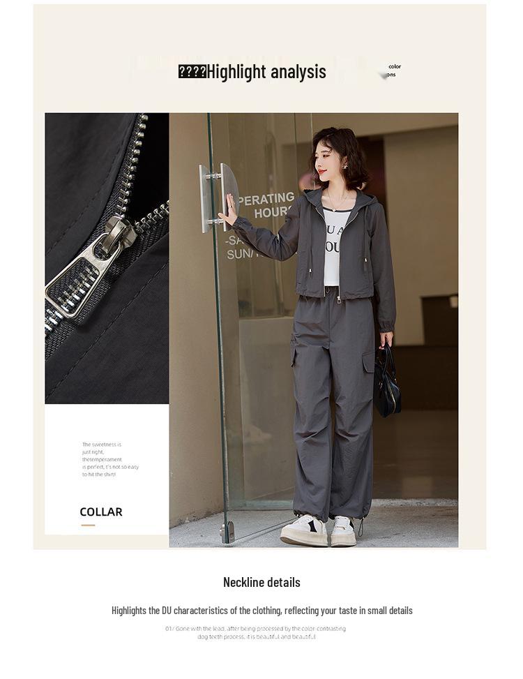 Women's Trendy Small-Size Three-Piece Workwear Sports Set - Spring 2025 Collection