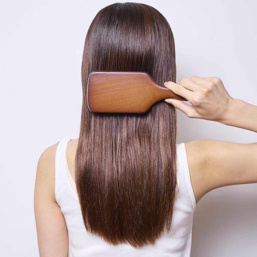 KAMIKA Wooden Paddle Brush Massage Scalp Head [Scalp Brush, Massage, Spa] (1 Brush)