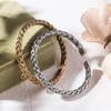 Stainless Steel Twist Wire Open Cuff Versatile Mesh Bracelet for Women