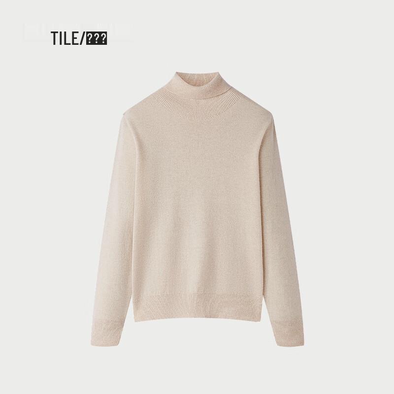 HLA Women's Soft High-Neck Pure Wool Long Sleeve Sweater