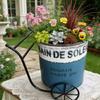 Iron Sheet Bucket Retro Flower Pot Courtyard Vase Home Furnishings Garden Decorate Garden Supplies Display