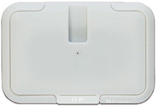 Bitatto Portable Wet Wipe Warmer with Wet Wipe Lid, Bitatto Warm Milk (White)