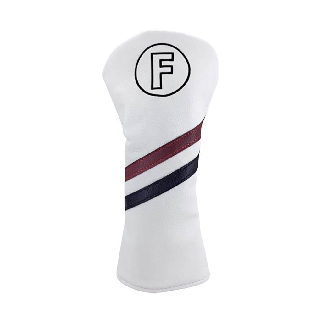 Waterproof Golf Headcovers for Fairway and Driver Golf Set of Solid Dark White Fairway Utility, Wood, Clubs, 4, (1 Wood)