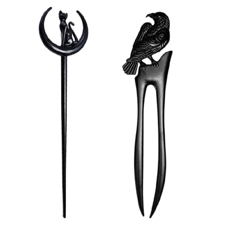 Halloween-Thema Mond Haarspange Vintage Haaraccessoire Verleiht dem Outfit einen Vintage-Touch Geeignet für verschiedene Veranstaltungen