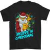 Believe In Christmas Funny Santa Xmas Mens T-Shirt 100% Cotton