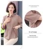 Tencel Spring Elegant Casual Lapel Shirt Jacket - Stylish, Versatile, Loose Fit for Women