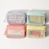 Casual Nylon Storage Pouch Hand-held With Zipper Cosmetic Bag Multipurpose Mesh Pouch Travel