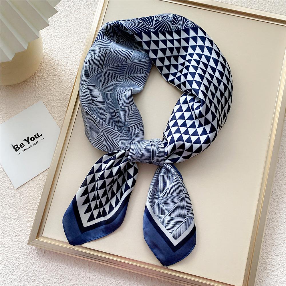 70 Silk Square Scarves for Women - Fashionable Lightweight Neck Protection for Spring, Summer, Autumn. Perfect for Matching Shirts & Ideal for Moms.
