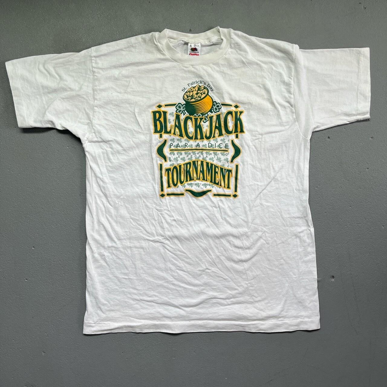 1995 Vintage Black Jack Casino Tee Unisex T-Shirt L