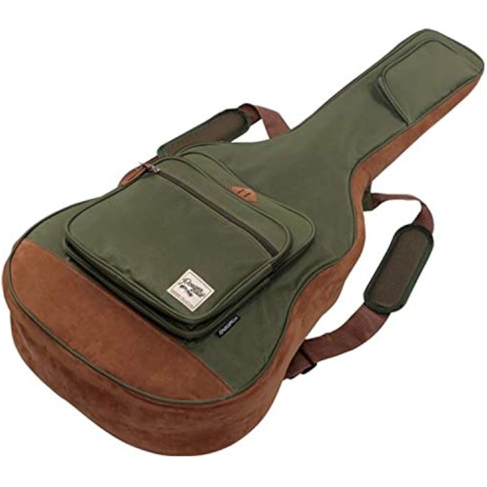 Ibanez IAB541-MGN Moss Green Acoustic Guitar/Electric Guitar Case with Protective Cushion
