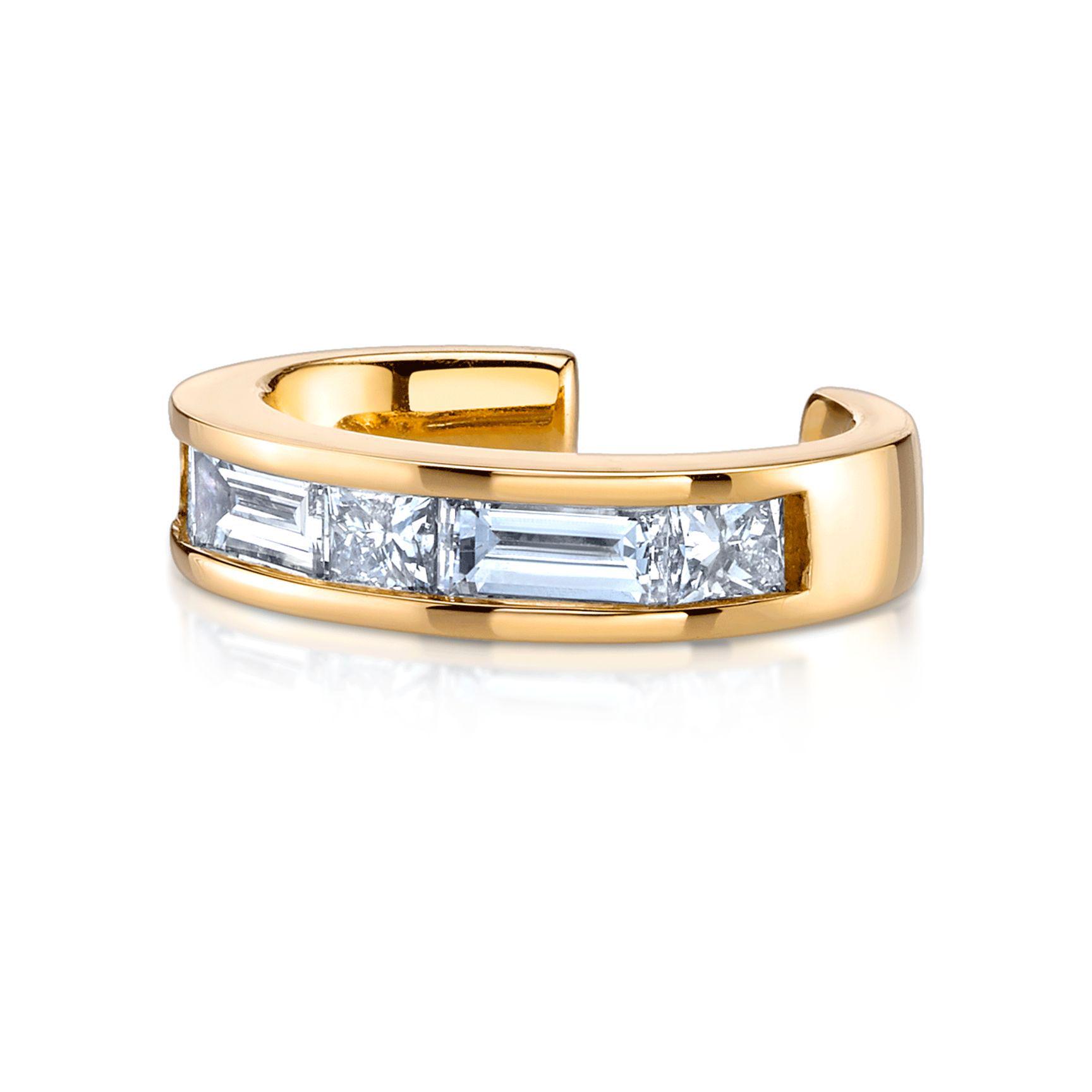 Luxurious Gold-Plated Ear Cuffs: European-American Style, Niche Design 24K Gold Plated