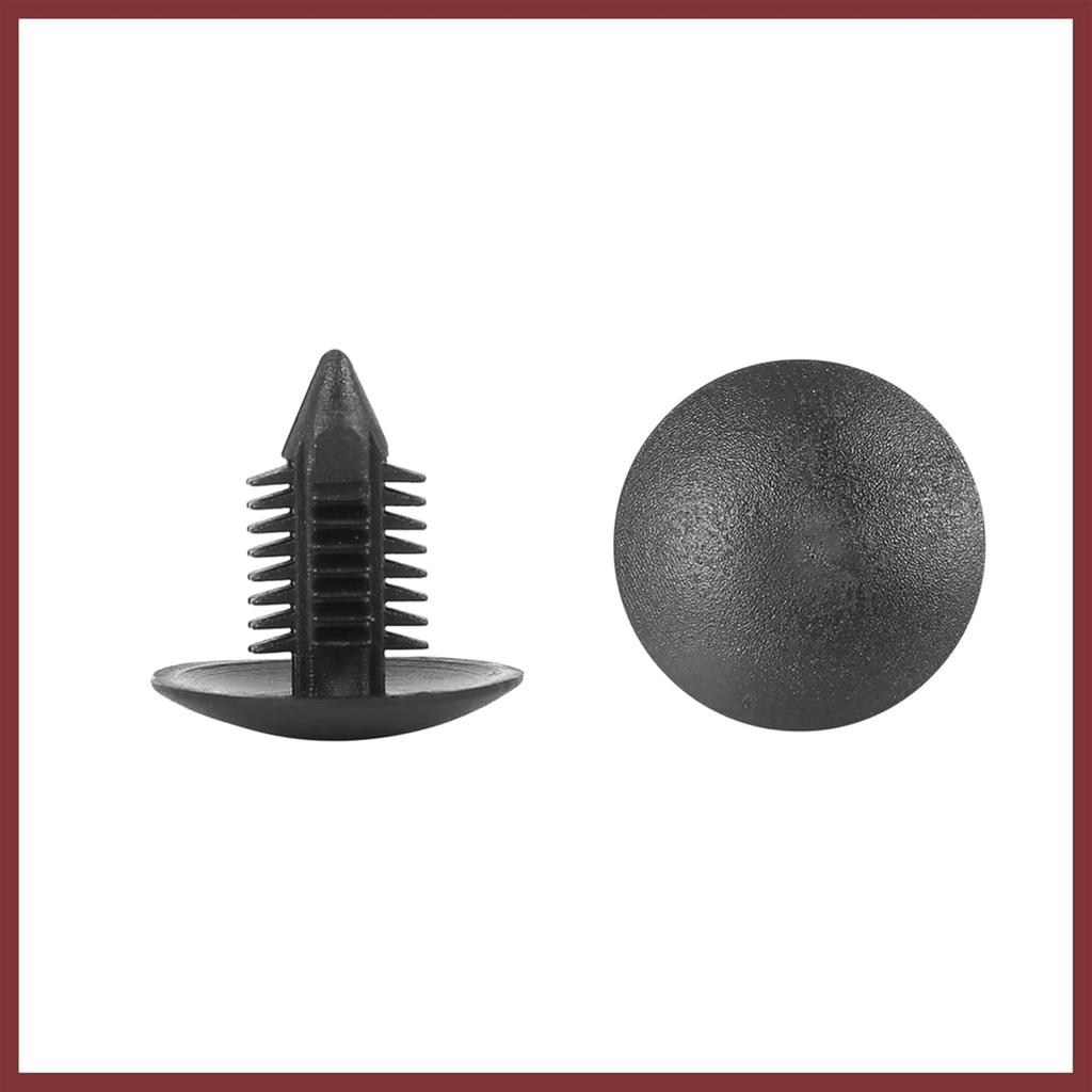 40pcs 10mm Hole Dia Plastic Bolt Rivets Fastener Rivets Bumper Retainer Clips Black for Car Front Rear Upper Replace Parts