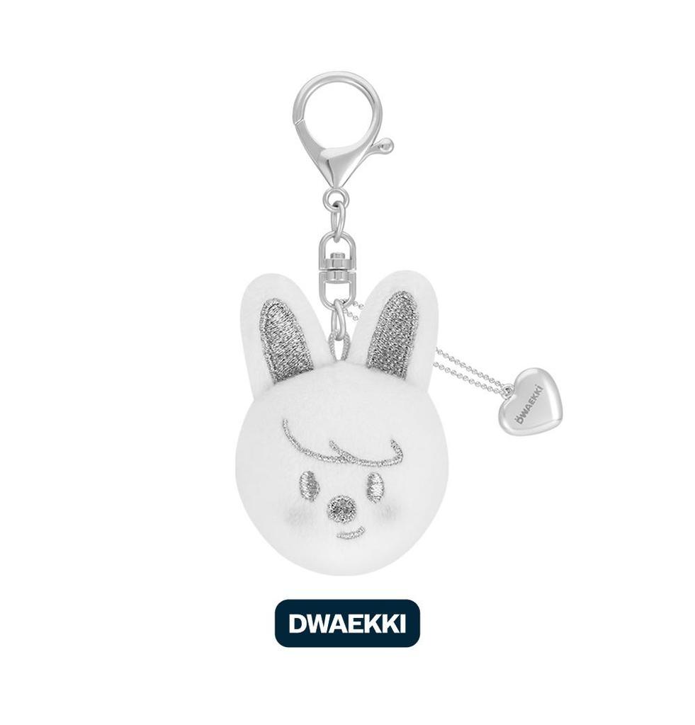 (SKZOO FACE KEYRING SILVER Ver.) Stray Kids [celebrATE] MD