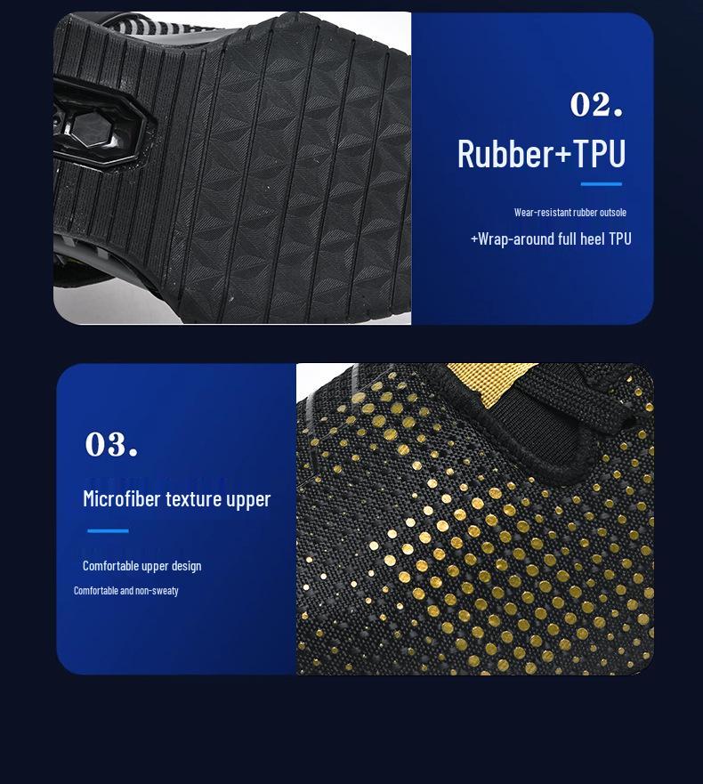 2025 Men's Feather Light Weightlifting Shoes: 5th Gen, Breathable, Comprehensive Squat Training Footwear