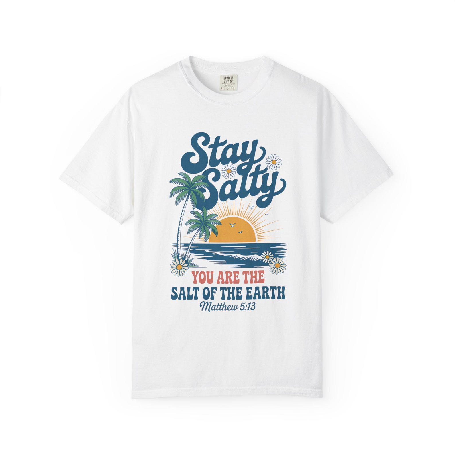 Stay Salty beach sunset T-shirt | You are the salt of the earth Matthew 5:13 M